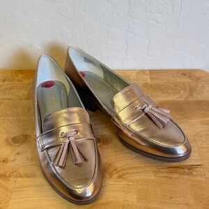 Kenneth Cole Metallic Tassel Loafers